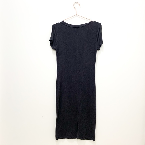 FOREVER 21 CHARCOAL MAXI T-SHIRT DRESS - Picture 6 of 7